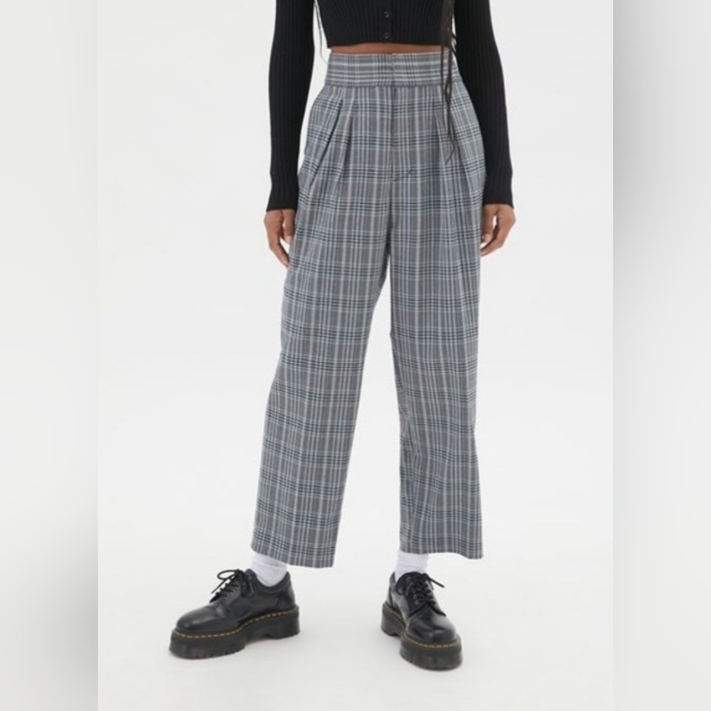 Urban Outfitters Paige Pleated Plaid Pants